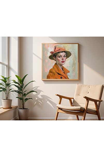 Tuba Decor Square Painting with Wooden Frame