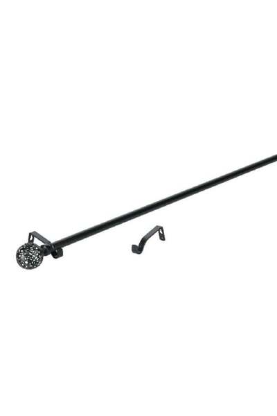 micasa Sfera Stainless Steel Curtain Rod Black 120-210 cm