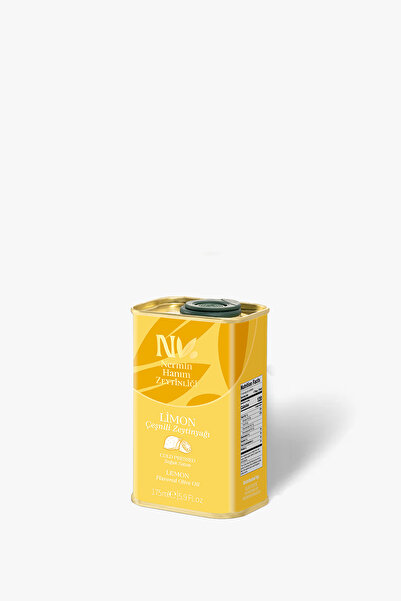 Nermin Hanım Zeytinliği Limonlu Çeşnili Naturel Sızma Zeytinyağı Cam Şişe 175ml