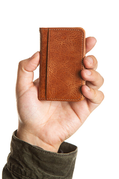 Niki Leather حامل بطاقات صغير من الجلد الطبيعي من ميلبورن