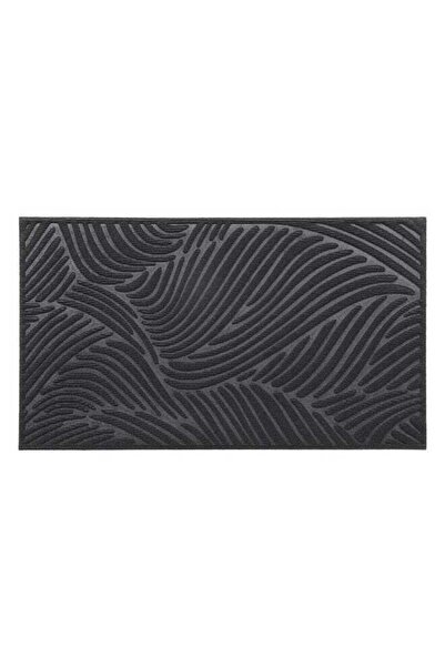 Luance Vague Rectangular Non-Slip Door Mat Grey 43.5 x 75 cm
