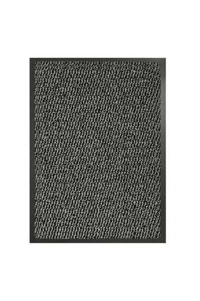Luance Lisa Rectangular Heavy-Duty Non-Slip Rubber Door Mat Grey 80 x 120 cm
