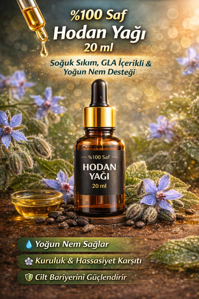 BİORGANİX %100 Saf Hodan Yağı 20 ml – Soğuk Sıkım & Yoğun Nem Desteği