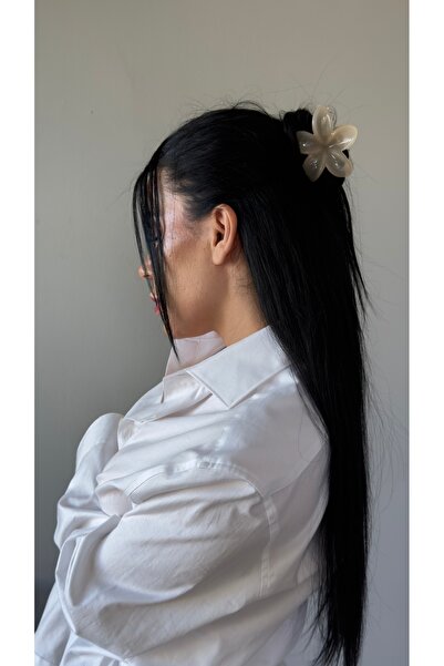 YOYYO Agrafă de păr Lotus de dimensiuni mari pentru femei Agrafă de păr color...