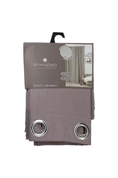 Atmosphera 8-Eyelet Insulating Standard Curtain Light Grey 140 x 260 cm