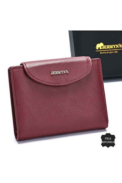 JERMYN'S Women's short wallet, genuine leather, Valencia, RFID, purple