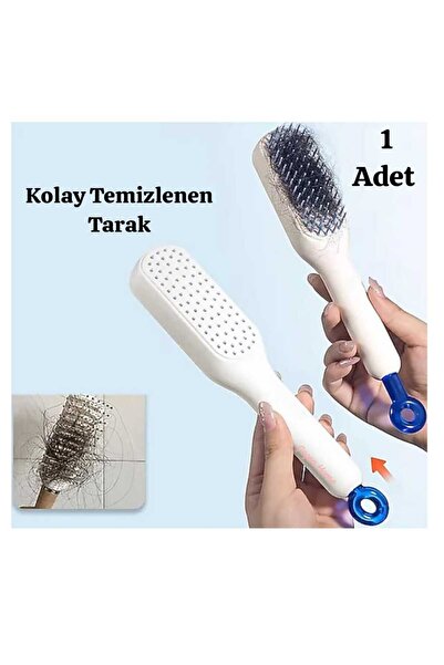 ÇEÇEN HOME (1 Piece) Easy-To-Clean Hair Comb, Automatic Open and Close Comb, ...