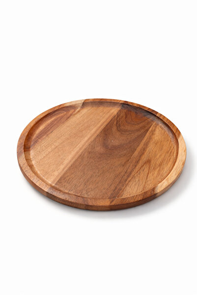 LEONEV 30 cm Acacia Plate Serving Dish