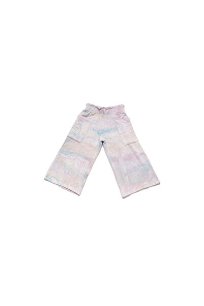 PETIT-ATELlER PETIT ATELIER Pastel Tie Dye Wide Pants Kids Elastic Waist Fren...