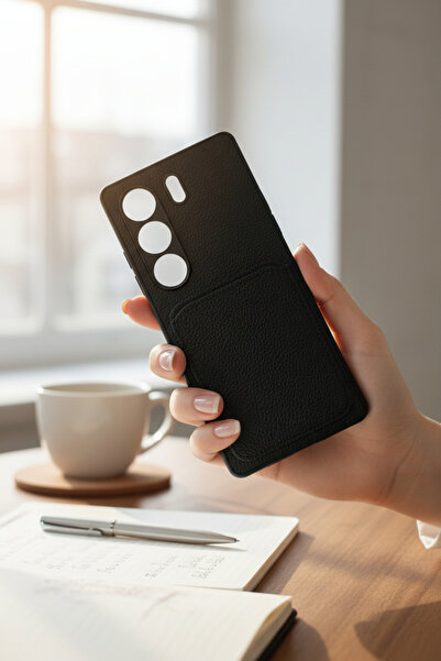 batuteknoloji Tecano Camon 40 Kartlıklı Suni Deri BTU Duo Case Silikon Kapak