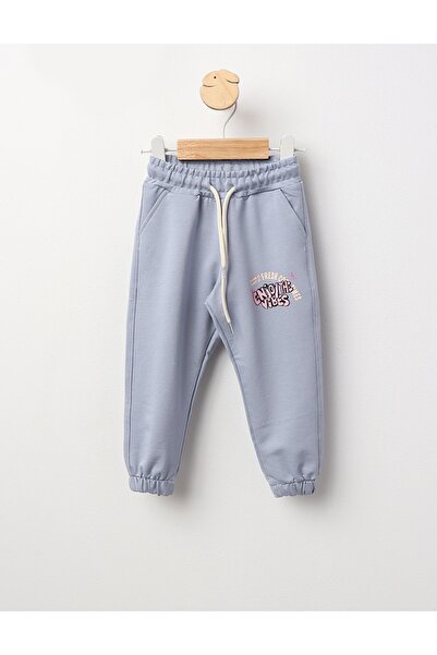 MiniKids Pantaloni trening ENJOY THE VIBES bleu 86 (12-18 luni)
