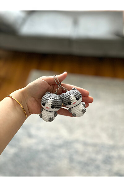 Zey's Amigurumi Amigurumi Kedi Anahtarlık 1 ADET