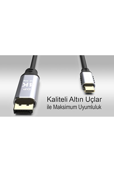 Inca ITCD-02TX كابل من النوع C إلى DİSPLAYPORT بطول 2 متر