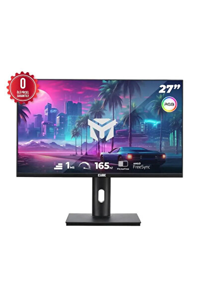 Cube 27 PA-27V165F 2K QHD 1ms 165Hz Dp/Hdmi Zero Dead Px Height Ayr. بيفوت في...
