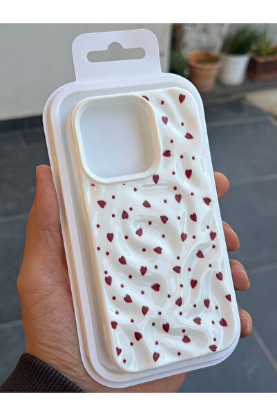 EDELFU Iphne 15 Pro Max Compatible - Wavy Crinkle Pattern Cover with Floral, ...