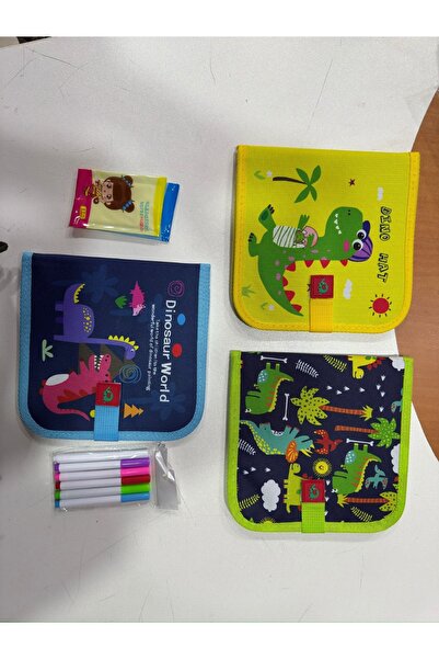 MAC BLOOM Erasable Drawing Pad for Children (6 Pencils and 2 Wet Wipes for Er...