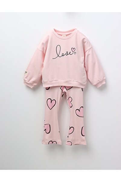 MiniKids Compleu fetite love, model corai 122 (6-7 ani)