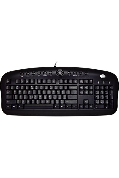 A4 Tech Kb-28G Q Turkish USB Multimedia Black Keyboard