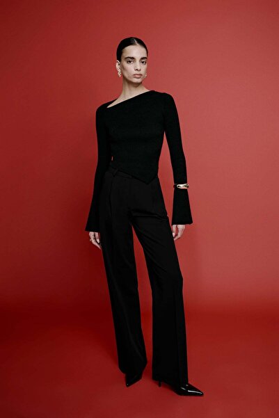 VATKALI Dökümlü kumaş pantolon - Premium Edition