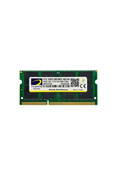 TwinMOS Mdd3L8Gb1600N 8Gb Ddr3 1600Mhz Notebook Memory 1.35 Volt