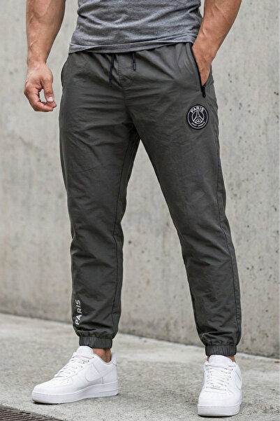 embody Pantaloni sport Fas Jogger gri model Paris cu buzunare cu fermoar 7795