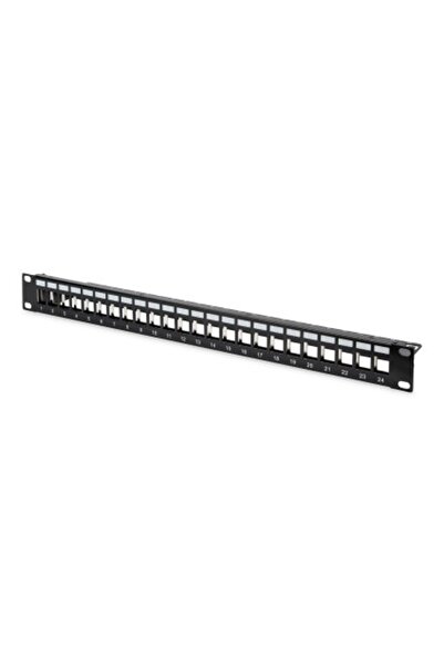 Digitus DN-91411 لوحة تصحيح فارغة سوداء مكونة من 24 وحدة 1U