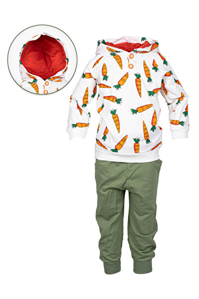 Baby Cara طقم ملابس للأطفال مكون من هودي وبنطال - قطن تركي