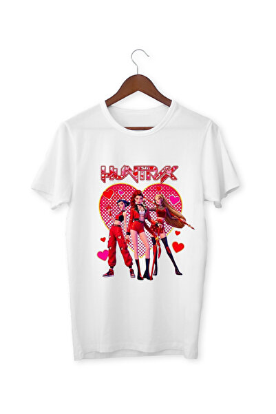 ALPŞAN TİCARET Μπλουζάκι Anime Huntrix - Λευκό μπλουζάκι για κορίτσια με χαρα...