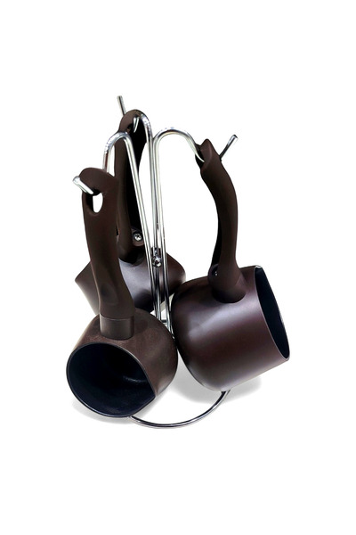 Generic 3 Pcs Turkish Coffee Pot Set with Stand Non Stick Coffee Maker Heat R...