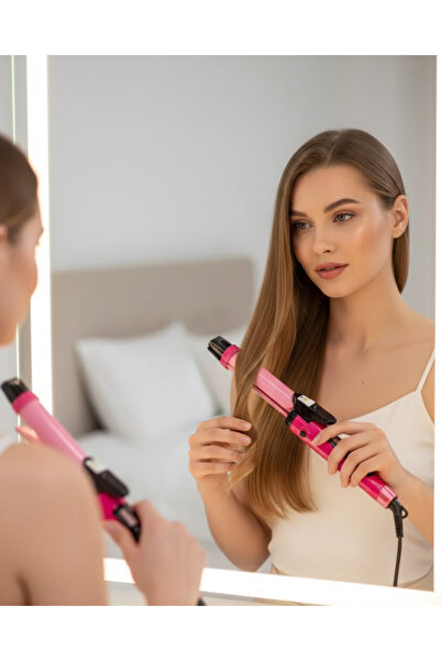 alemdarshop Hair Straightener and Tongs Double Hair Styling