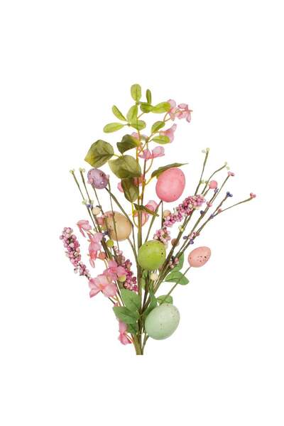 OEM Ramura Decorativa de Paste Oua Colorate 66cm