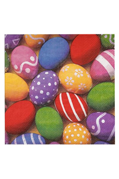 OEM 2-Ply Easter Napkins Colored Eggs 33x33cm - 20pcs