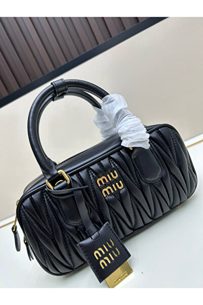 gaang MM Arcadie Top Handle Bag in Matelassé Nappa Leather Crossbody Shoulder