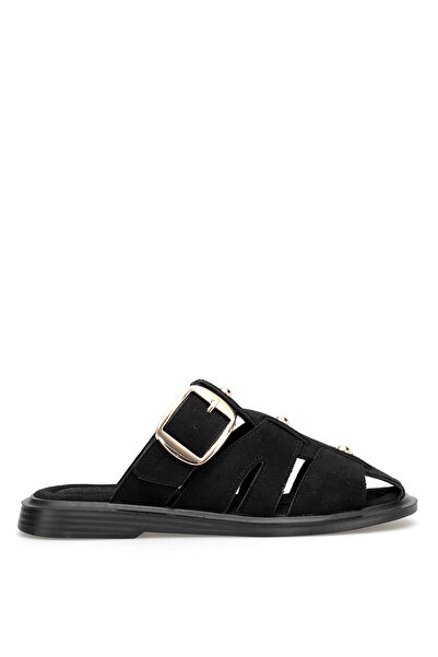 Ayakkabı Fuarı Elit Pm183 K282 Women's Flat Slippers Black