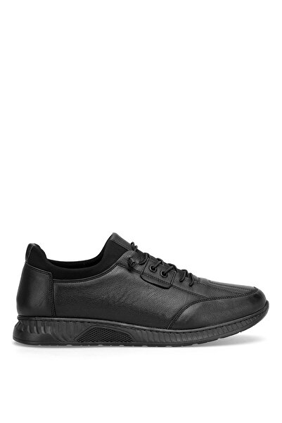 Ayakkabı Fuarı Elit 26Ysldrl603B Men's Genuine Leather Casual Shoes Black