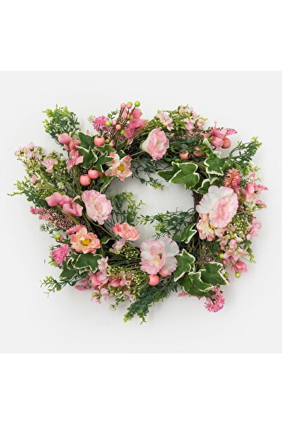 OEM Coronita Decorativ cu Flori Roz Ø54cm