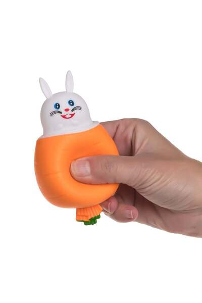OEM Jucarie Anti-Stress Pop Up Morcov cu Iepuras 6cm