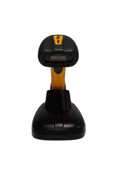 PERKON قارئ الباركود اللاسلكي المحمول باليد من نوع Tiger RS51 CCD مع حامل