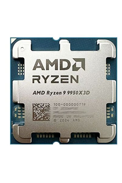 Amd Ryzen 9 9950X3D (16 Çekirdek) Up to 5.7 GHz 128mb AM5 İşlemci Tray (Fansız)
