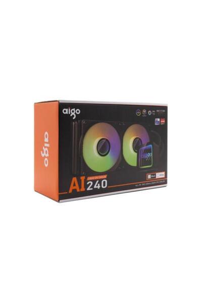 Aigo Ai240 Lga1700/Am4/Am5 240 mm Argb Black Liquid Cooling
