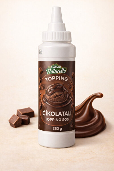 gülsan gıda Gülsan Naturello Çikolatalı Topping Sos 350 g | Waffle, Pancake v...
