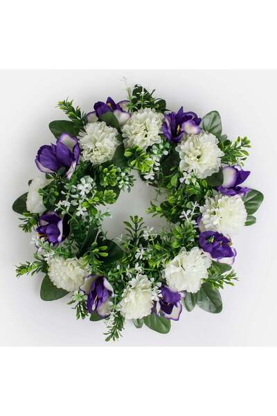 OEM Coronita Decorativa cu Flori Mov Ø25cm