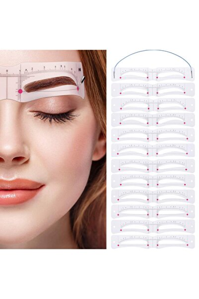 FIVIONT 12'li Kaş Şekillendirme Seti – Elastik Sabitleme Kayışlı Profesyonel ...