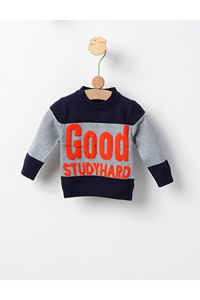 MiniKids GOOD STUDYHARD sweater blue-gray 86 (12-18 months)