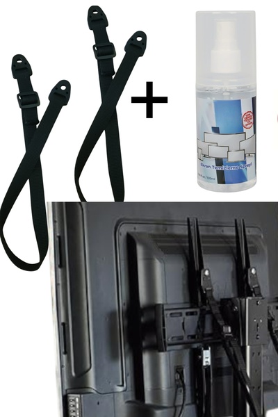 usin Lcd Led Plazma TV Askısı Sabitleme Bebek Çoçuk Koruma Deprem Kemeri +120...