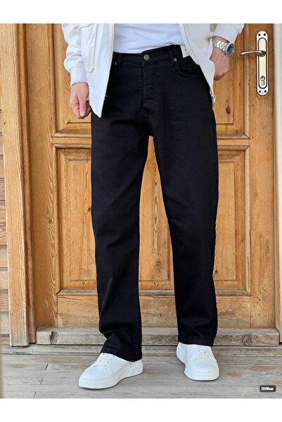ElitWear Erkek Rahat Kalıp Kemerli Baggy Likralı Jean SBG