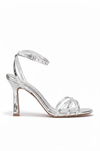 Ayakkabı Fuarı Elit Pm44 K0135 Women's Classic Heeled Shoes Silver