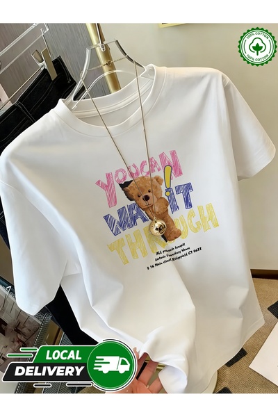 YHDZ 100% Cotton,1pc Women'S Casual Cotton T-Shirt,Breathable Fabric, Machine...