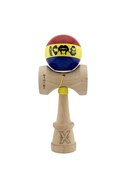 JPT Kendama King Size Tricolor Dracula Super Sticky