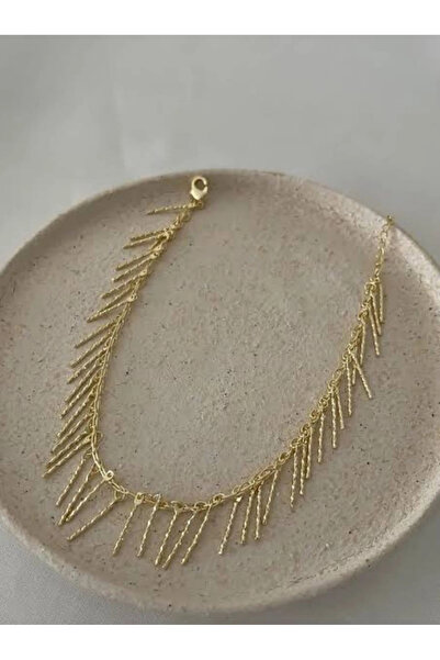 naaksesuar Gold Renkli 14K Kaplamalı Lüks Tasarım Kolye